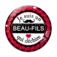 Cabochon Verre - je suis un beau fils qui déchire