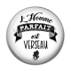 Cabochon Résine - l'homme parfait est verseau