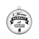 Pendentif Cabochon Argent - l'homme parfait est verseau