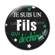 Cabochon Verre - je suis un fils qui déchire