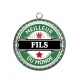 Pendentif Cabochon Argent - meilleur fils