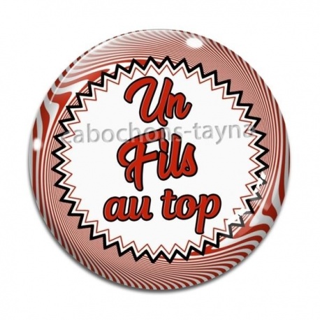 Cabochon Verre - un fils au top