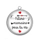 Pendentif Cabochon Argent - future marraine pour la vie