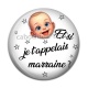 Cabochon Résine - et si je t'appelais marraine