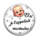 Cabochon Verre - et si je t'appelais marraine
