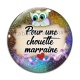 Cabochon Verre - pour une chouette marraine