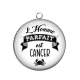 Pendentif Cabochon Argent - l'homme parfait est cancer