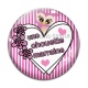 Cabochon Verre - une chouette marraine