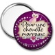 Miroir de poche - pour une chouette marraine