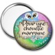 Miroir de poche - pour une chouette marraine