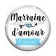 Cabochon Verre - marraine d'amour forever
