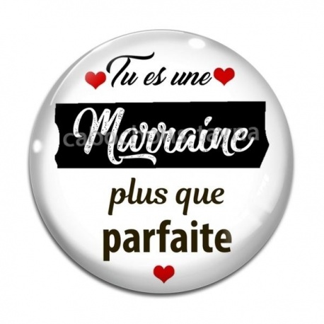 Cabochon Verre - tu es une marraine plus que parfaite