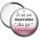 Miroir de poche - je suis une marraine plus que parfaite
