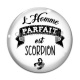 Cabochon Verre - l'homme parfait est scorpion