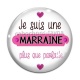 Cabochon Verre - je suis une marraine plus que parfaite