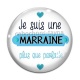 Cabochon Verre - je suis une marraine plus que parfaite