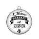 Pendentif Cabochon Argent - l'homme parfait est scorpion