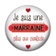 Cabochon Résine - je suis une marraine plus que parfaite