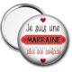 Miroir de poche - je suis une marraine plus que parfaite