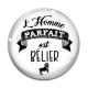 Cabochon Verre - l'homme parfait est bélier