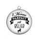Pendentif Cabochon Argent - l'homme parfait est bélier