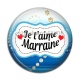 Cabochon Résine - je t'aime marraine