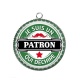 Pendentif Cabochon Argent - je suis un patron qui déchire