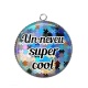 Pendentif Cabochon Argent - un neveu super cool