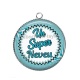 Pendentif Cabochon Argent - un super neveu