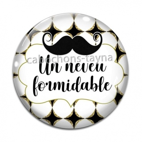 Cabochon Verre - un neveu formidable
