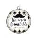 Pendentif Cabochon Argent - un neveu formidable