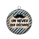 Pendentif Cabochon Argent - un neveu qui déchire