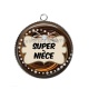 Pendentif Cabochon Argent - super nièce