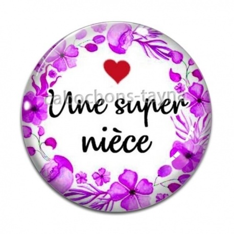 Cabochon Verre - une super nièce