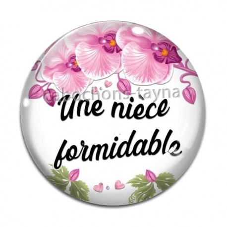 Cabochon Verre - une nièce formidable