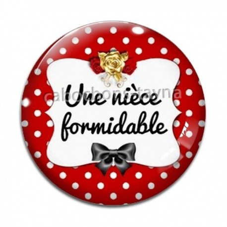Cabochon Verre - une nièce formidable