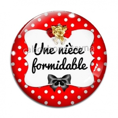 Cabochon Verre - une nièce formidable