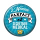 Cabochon Résine - l'homme parfait est secrétaire medical