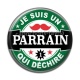 Cabochon Résine - je suis un parrain qui déchire