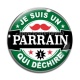 Cabochon Verre - je suis un parrain qui déchire