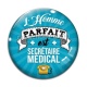 Cabochon Verre - l'homme parfait est secrétaire medical