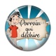 Cabochon Résine - parrain qui déchire