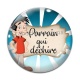Cabochon Verre - parrain qui déchire