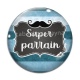 Cabochon Verre - super parrain