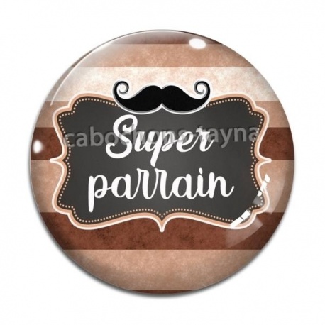 Cabochon Verre - super parrain