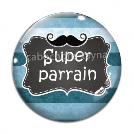 Cabochon Verre - super parrain