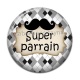Cabochon Résine - super parrain