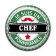 Cabochon Résine - je suis un chef formidable