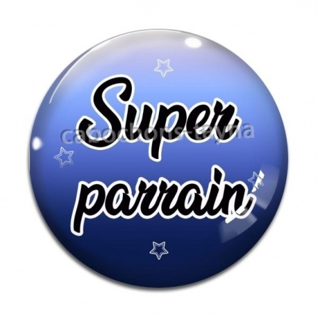 Cabochon Verre - super parrain