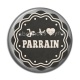 Cabochon Résine - je t'aime parrain